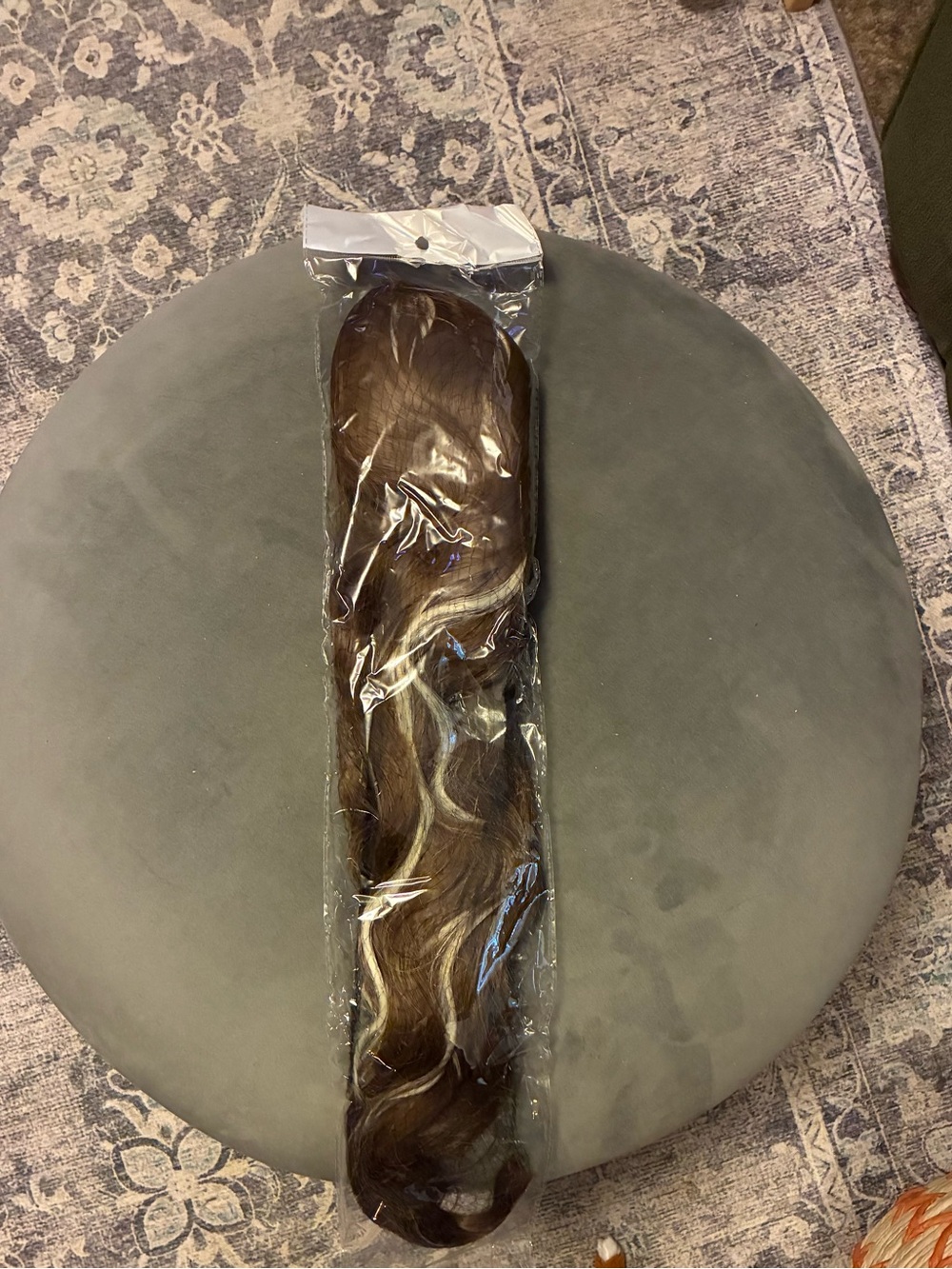 Brown and Blonde Wavy Hair Extension - Seikea, 26” ponytail to attach to bun etc
